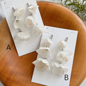 "Hanayome" Collection Earring Silver color -  Limited Time