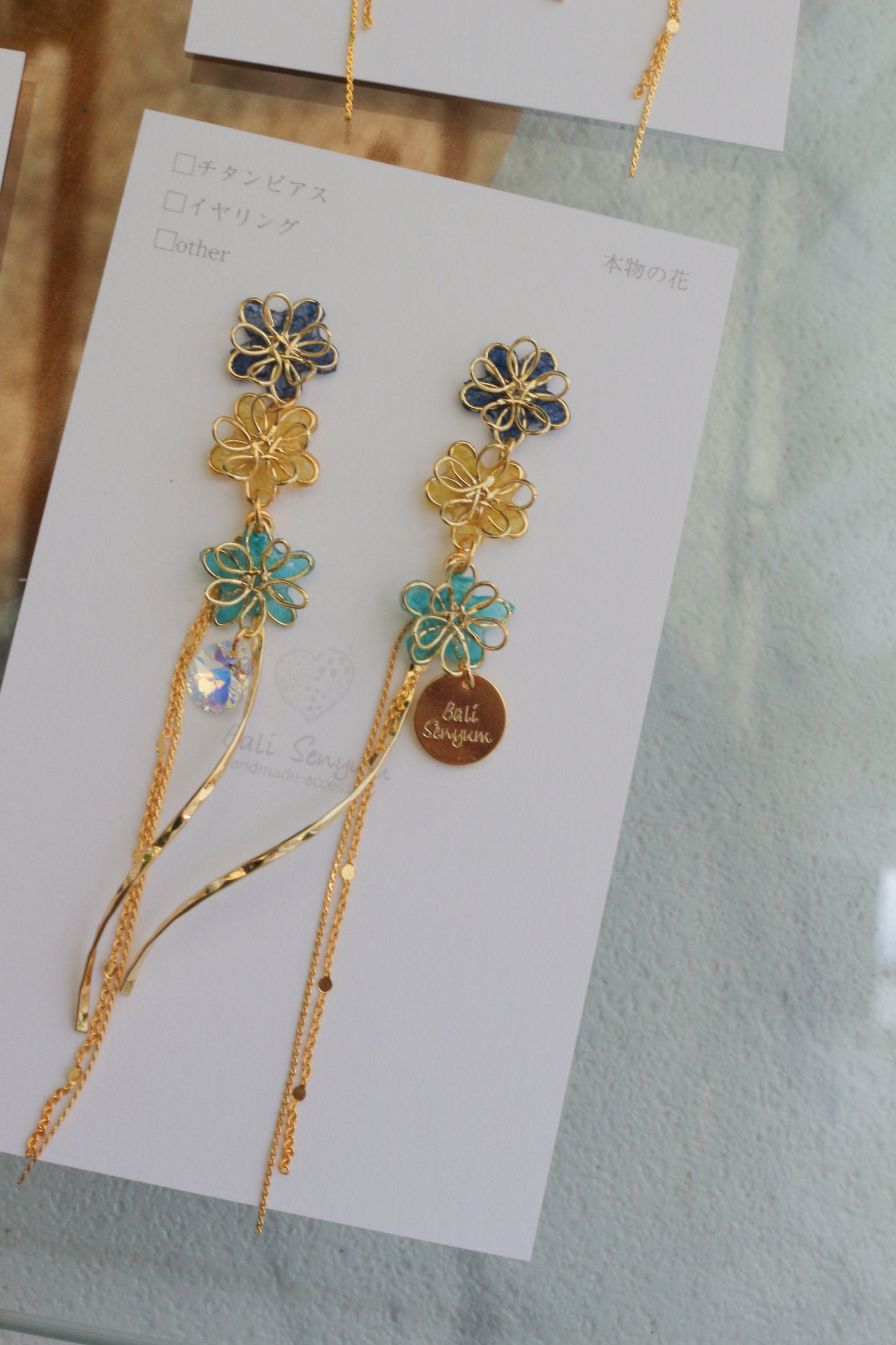 Oshikatsu Hydrangea Earrings No.2 ピアスorイヤリング