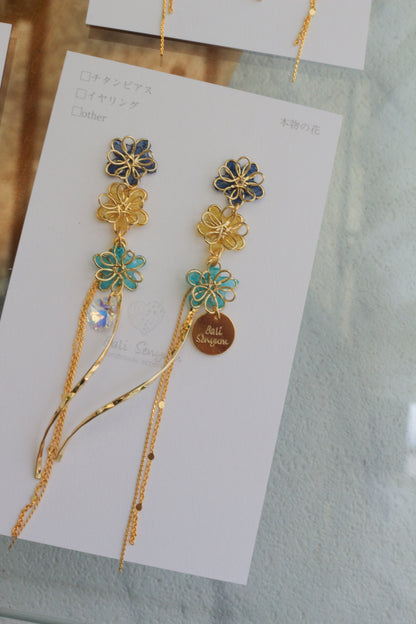 Oshikatsu Hydrangea Earrings No.2 ピアスorイヤリング