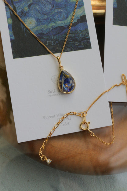 Gogh's The Starry Night Inspired Necklace - 星月夜