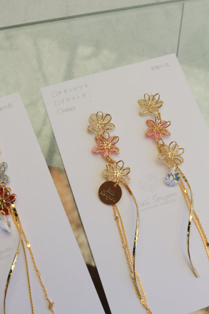 Oshikatsu Hydrangea Earrings No.3 ピアスorイヤリング