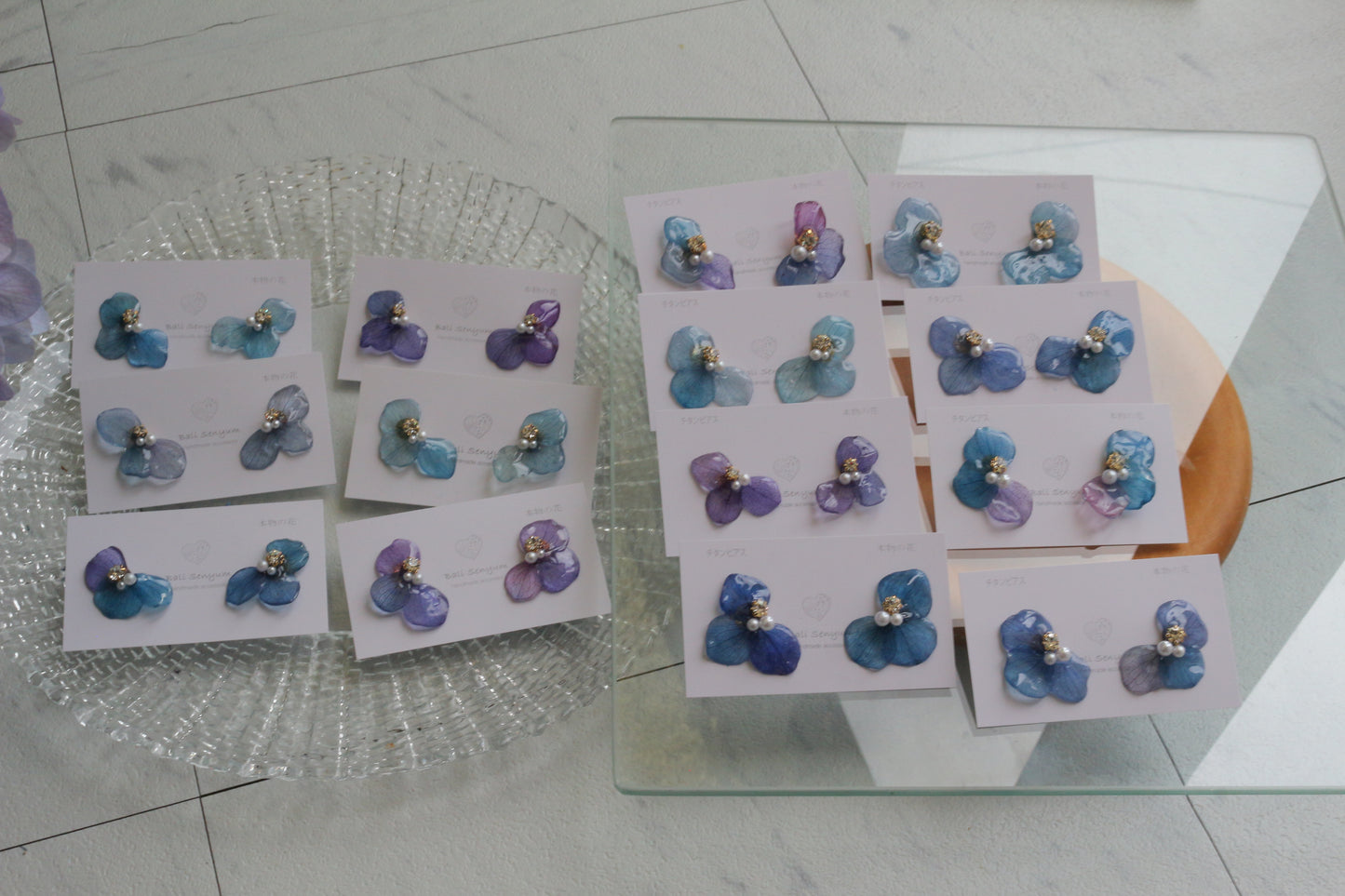 Hydrangea Wing No.145- Titanium Pierce(ピアス）