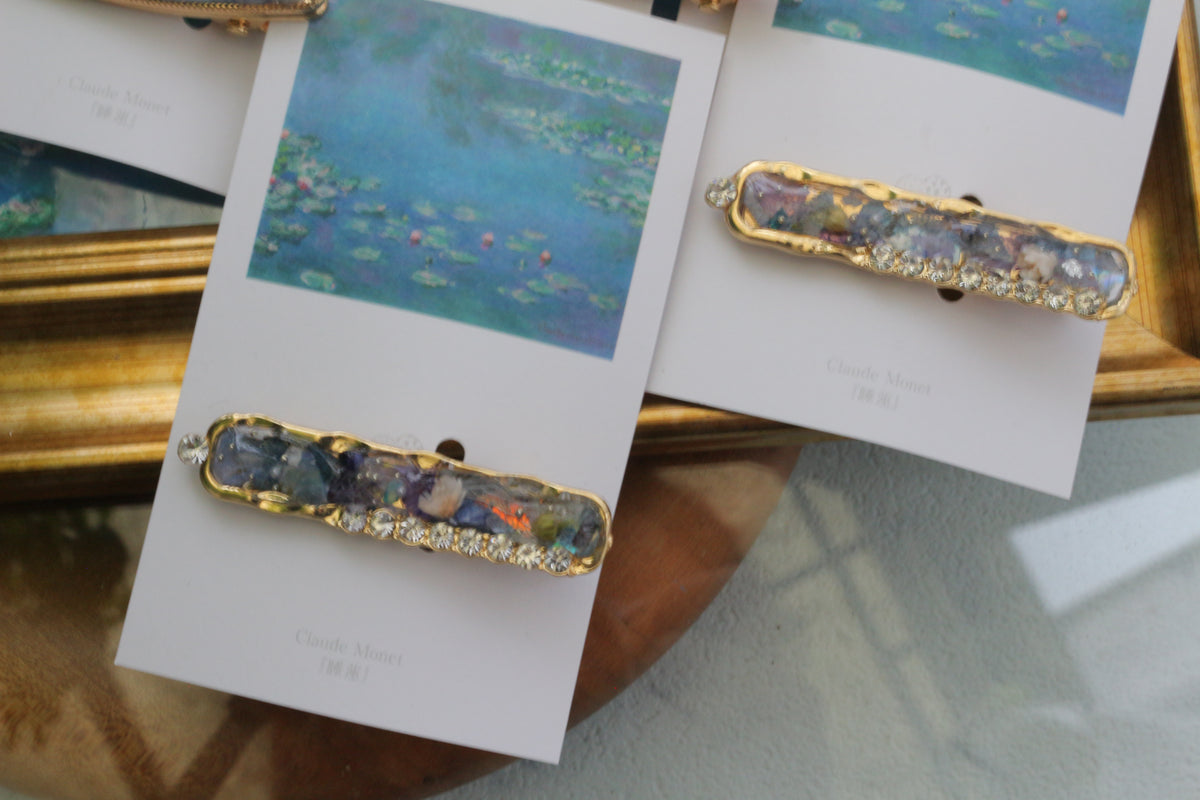 Monet's Inspired Hair Clip No.2 - 睡蓮