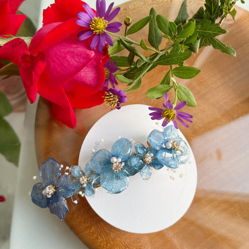 Hydrangea Hair Barrette No.7