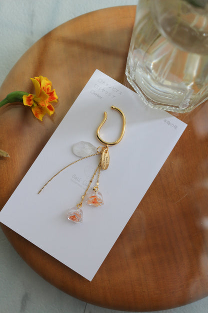 Floral Ear-cuff - 残暑の風