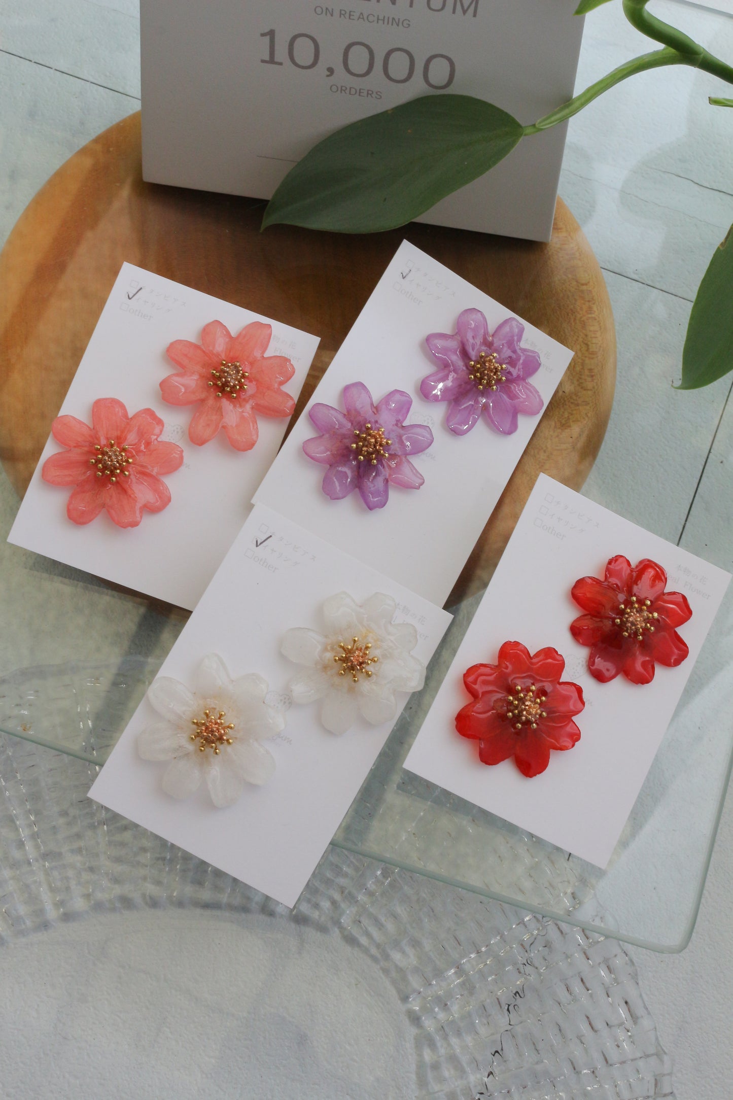 Cosmos Earrings 2026  Clip-on イヤリング　No.2