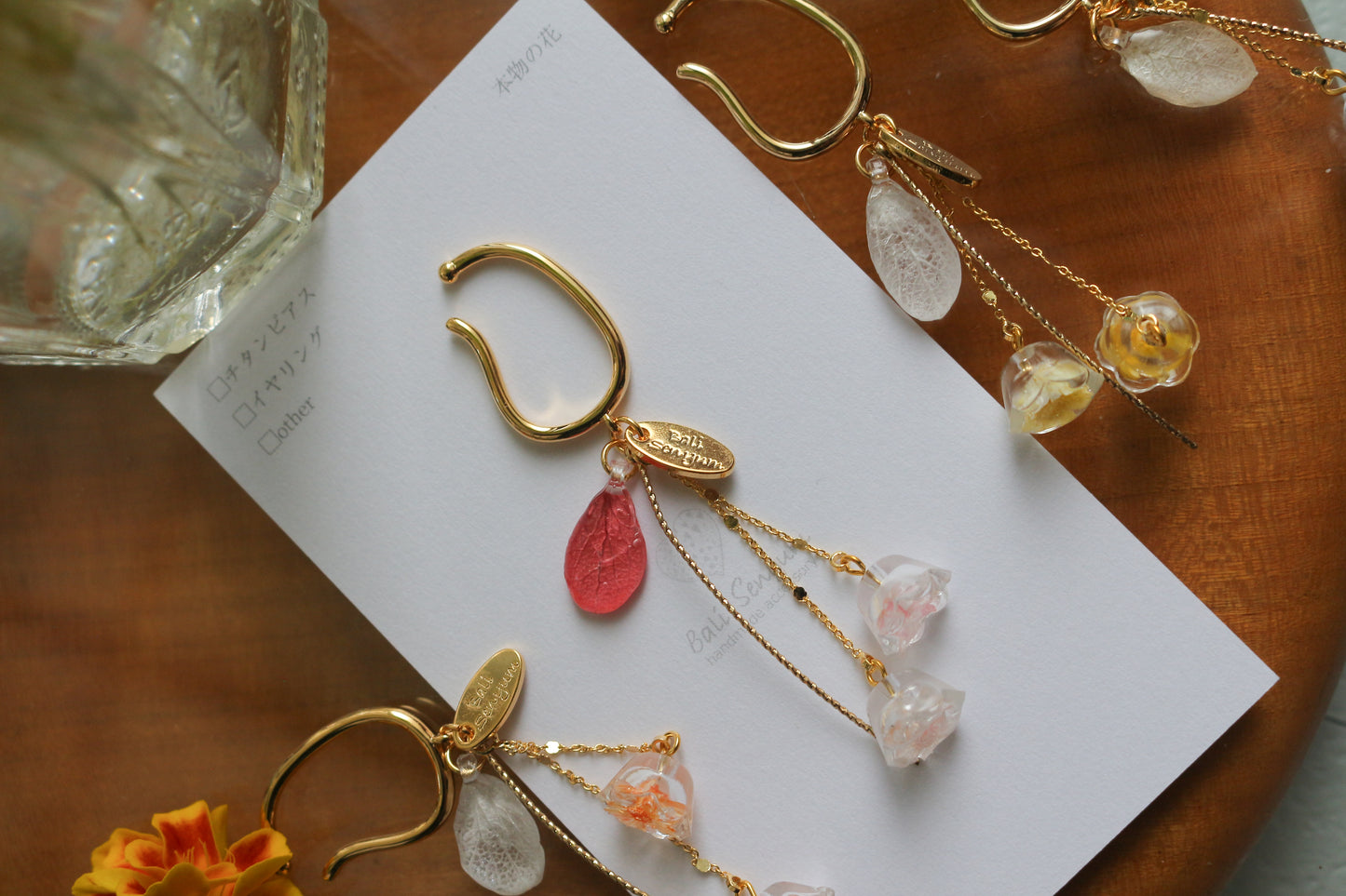 Floral Ear-cuff - 残暑の風