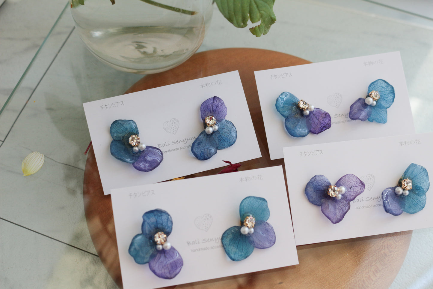 Hydrangea Wing No.136- Titanium Pierce(ピアス）