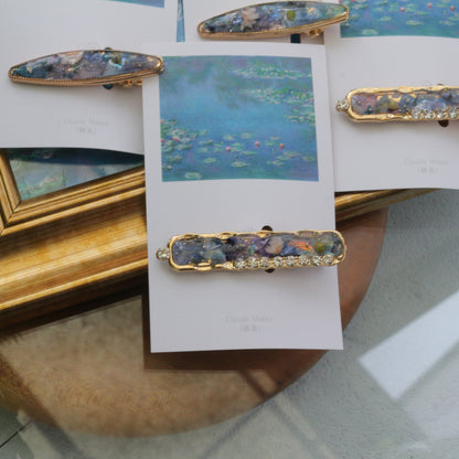 Monet's Inspired Hair Clip No.2 - 睡蓮