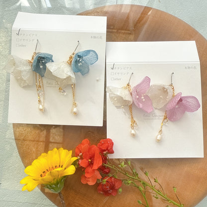SUZUYOME2 Original Flower Earrings - No.7