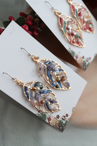 Christmas Leaf Earring
