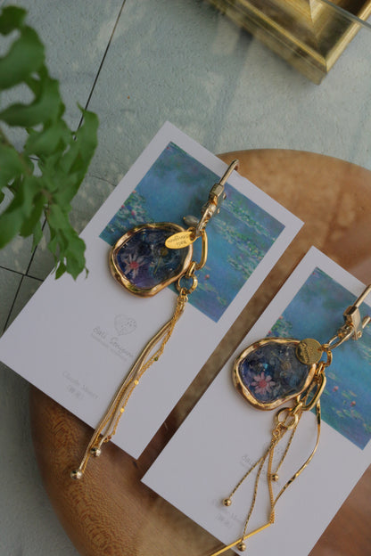 Monet Inspired Flower Bag Charm No.3 睡蓮