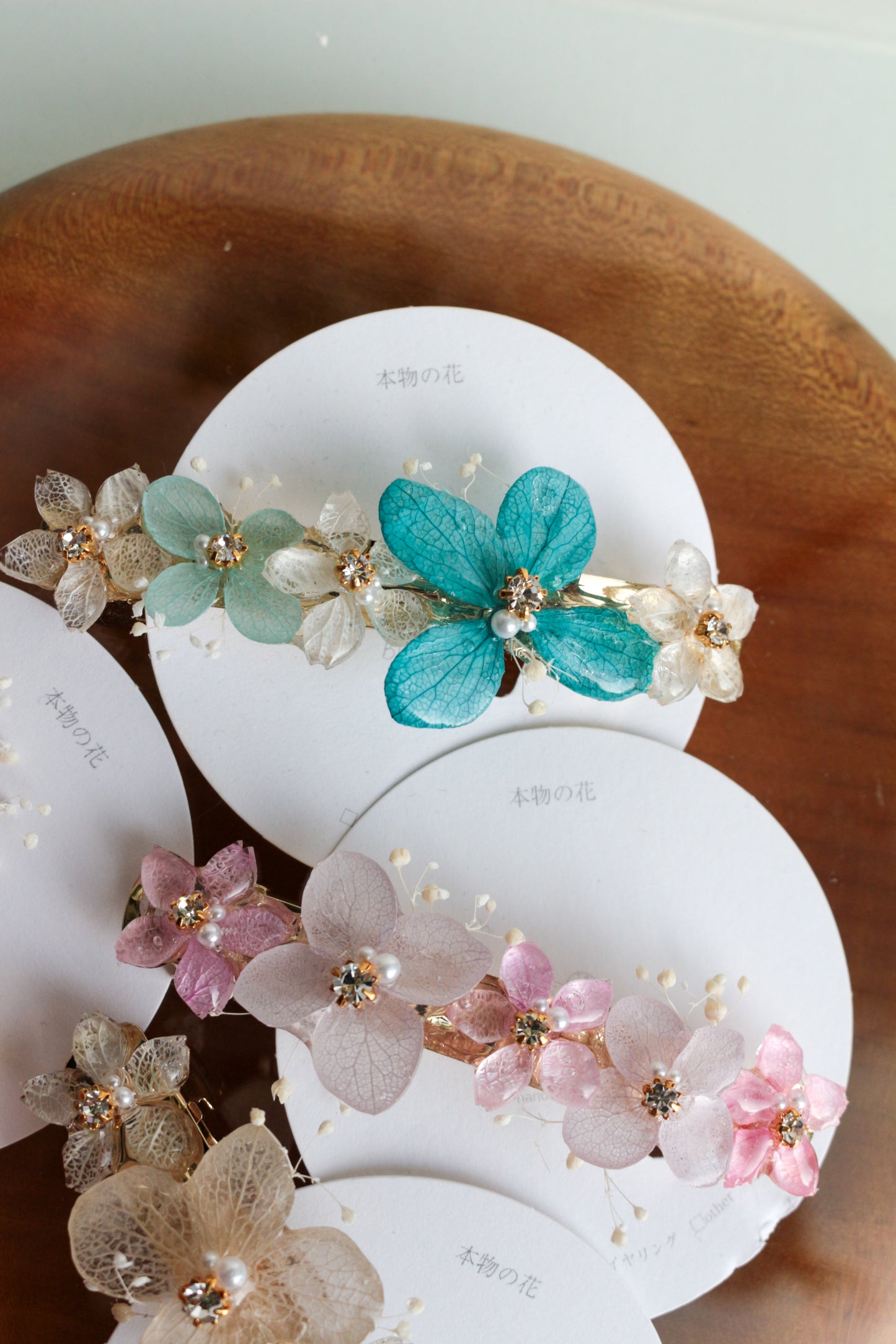Hydrangea Hair Barrette No.43