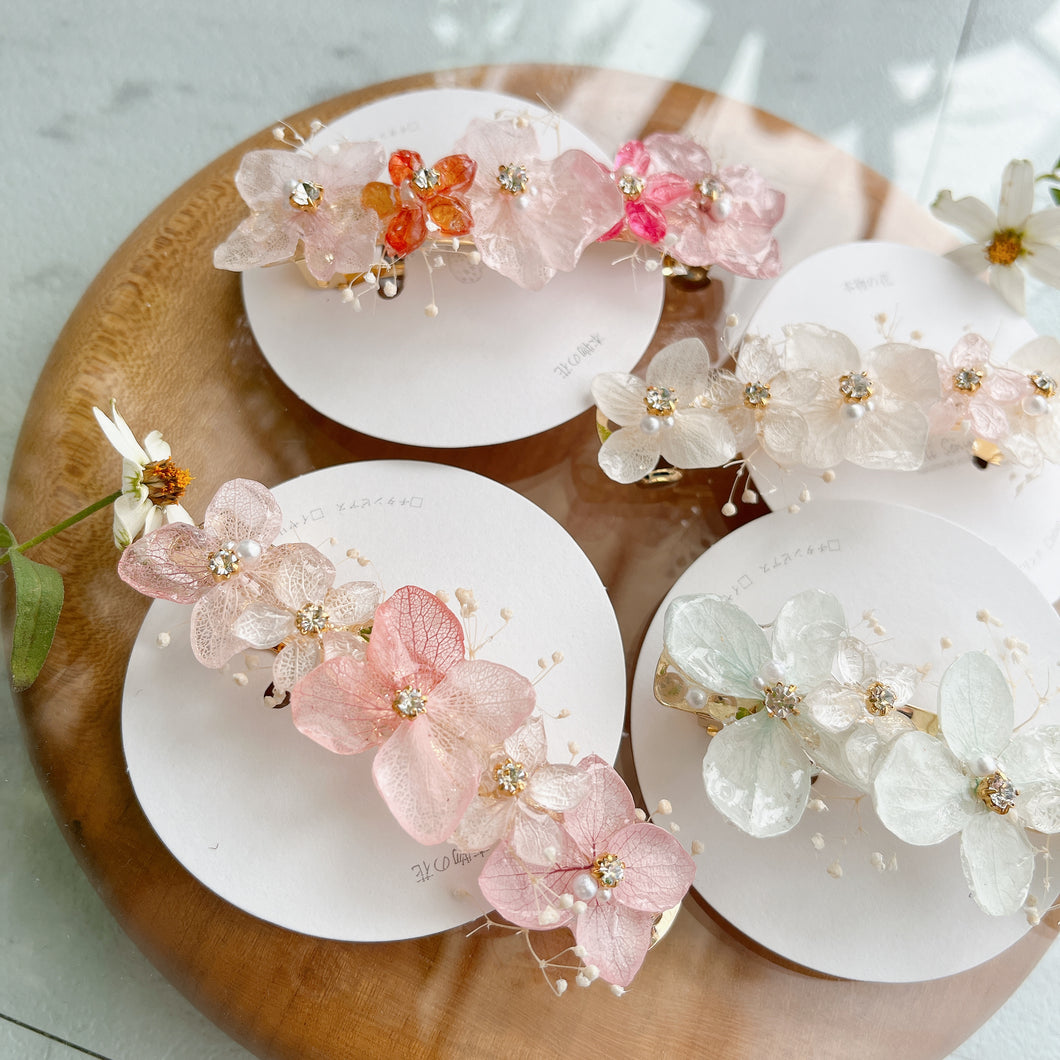 Hydrangea Hair Barrette No.14