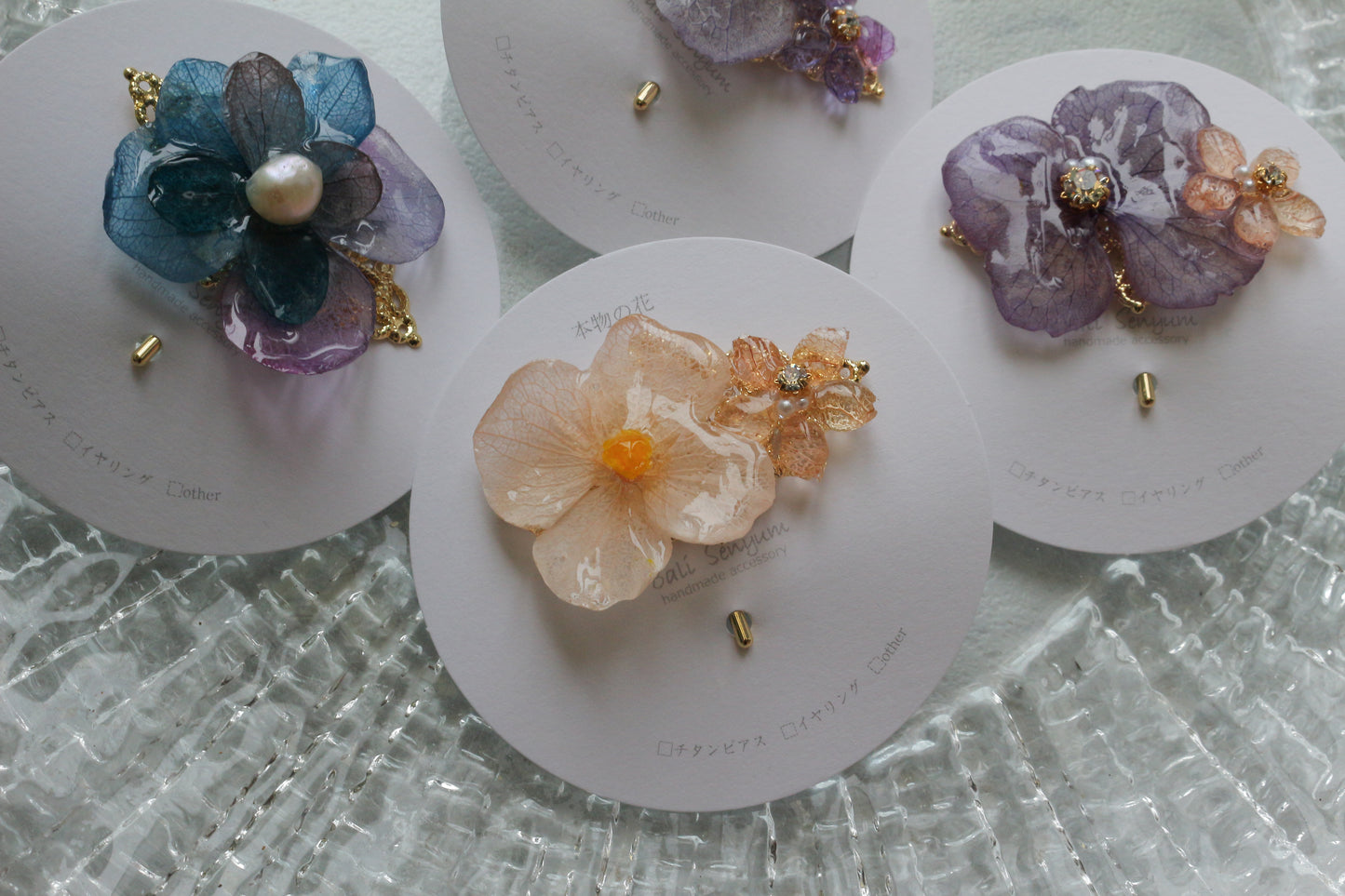 Hydrangea Flower Ponytail Hook - No.1