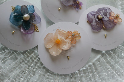 Hydrangea Flower Ponytail Hook - No.1