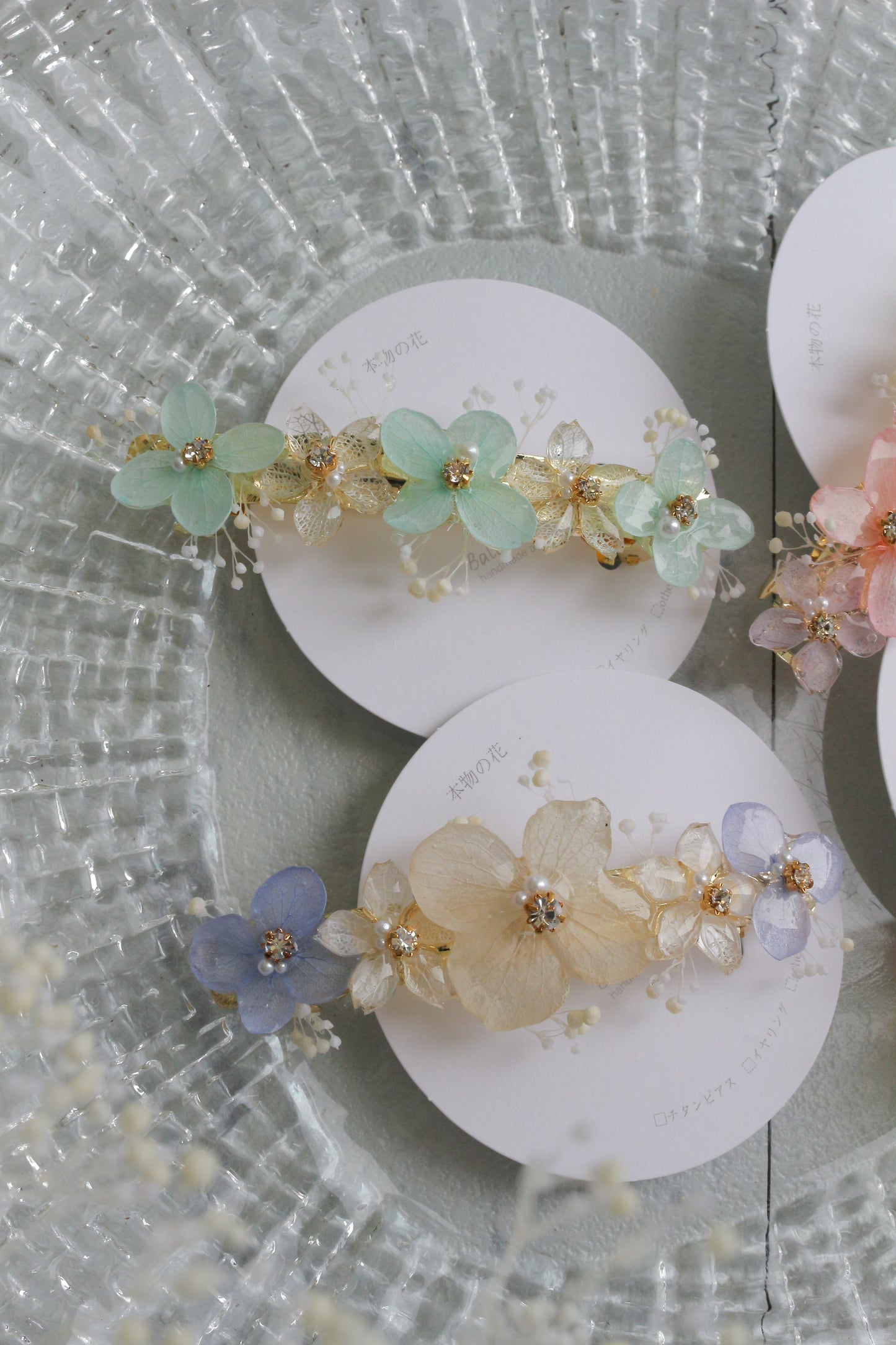 Hydrangea Hair Barrette No.47