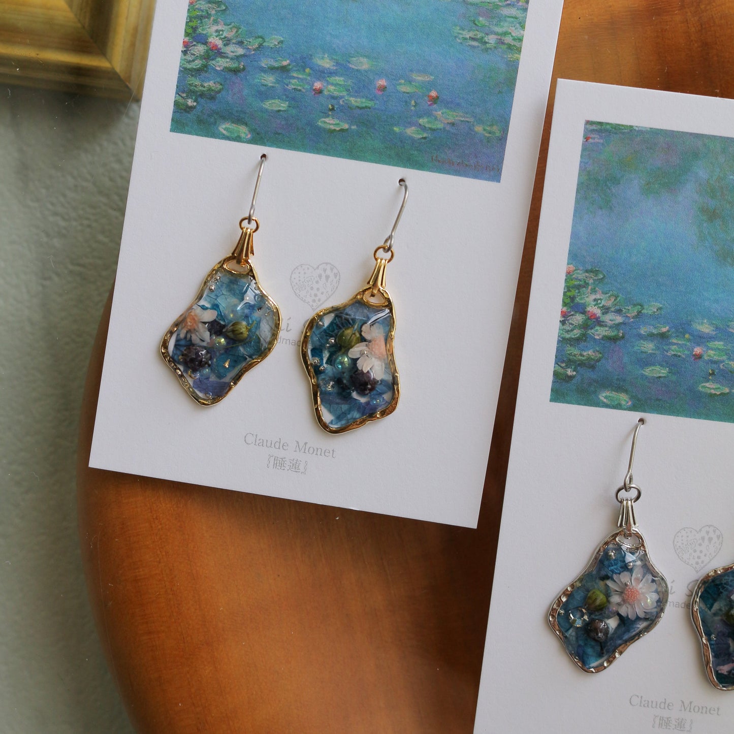 Claude Monet Water Lilies Inspired Dangling -睡蓮