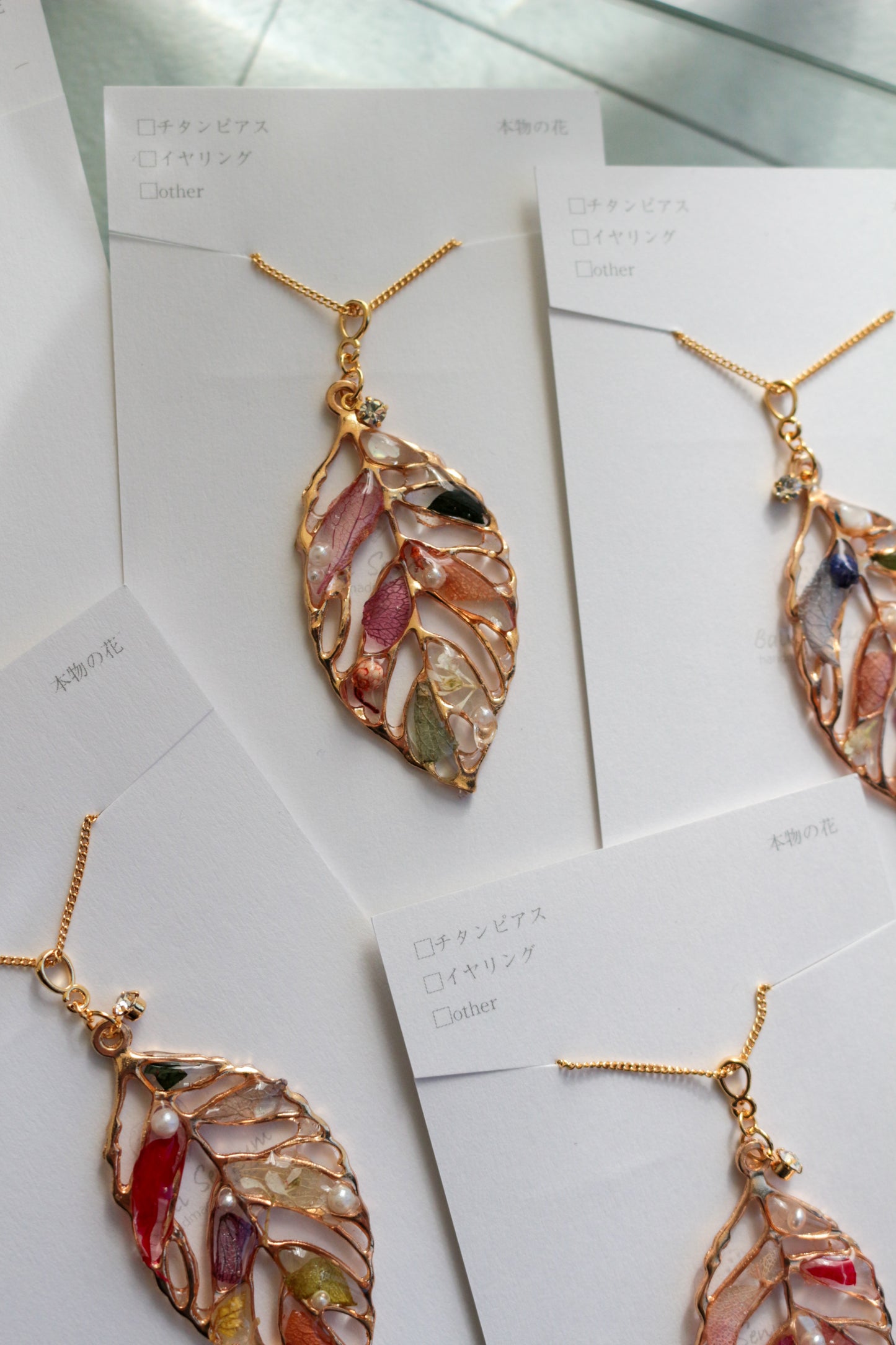 Leaf Necklace 60cm  No.15