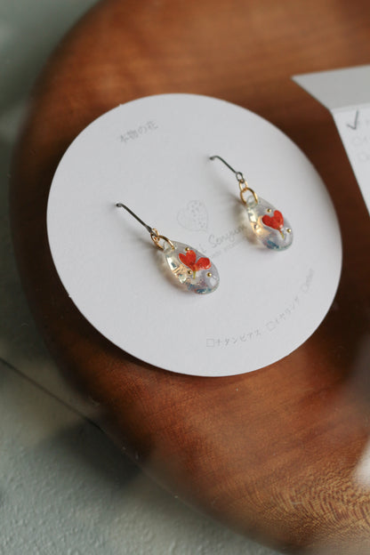 金木犀 Osmanthus Earring No.4 -ピアス　または　イヤリング
