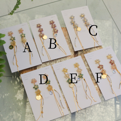 Oshikatsu Hydrangea Earrings No.3 ピアスorイヤリング