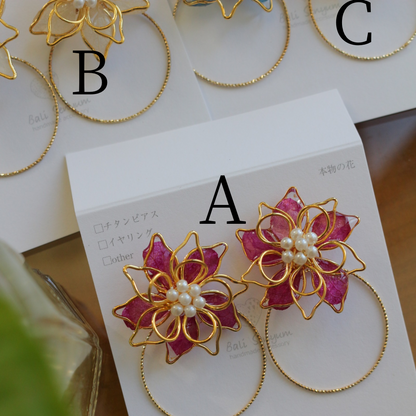 Three Layer Flower with Hoop