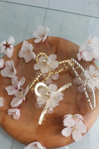 Someiyoshino Sakura Hair Clip - White #S010