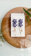 Real "Ajisai" Hydrangea Earring - Cool Color