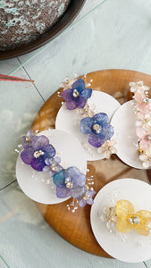 Hydrangea Hair Barrette No.19