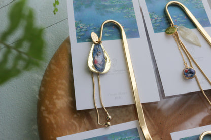 Monet Inspired Flower Book Mark睡蓮 No.2