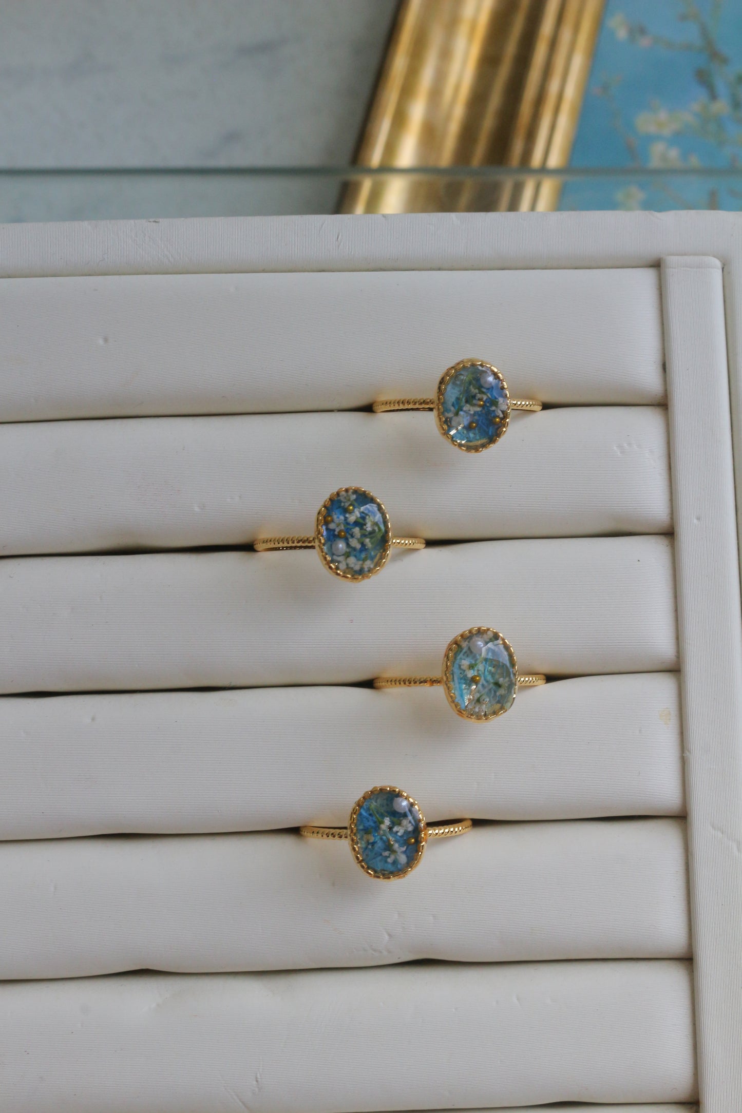 Gogh Almond Tree in Blossom Inspired Ring No.1 - アーモンドの花