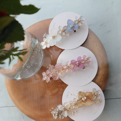 Hydrangea Hair Barrette No.44