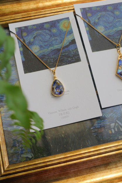 Gogh's The Starry Night Inspired Necklace - 星月夜