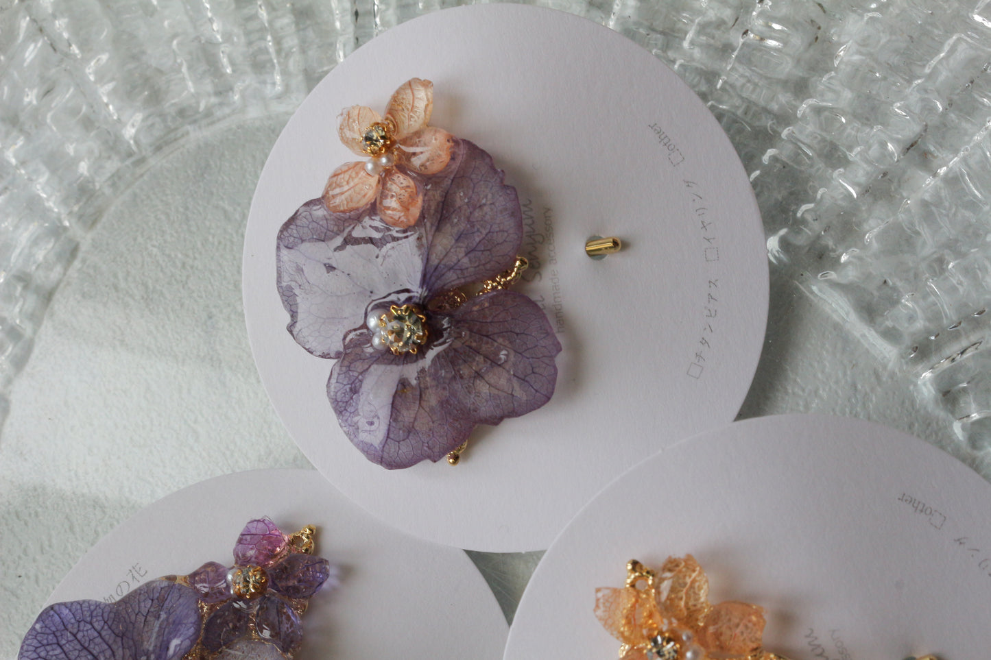 Hydrangea Flower Ponytail Hook - No.1