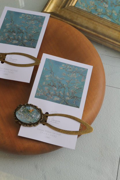 Gogh Inspired Flower Book Mark No.1 - アーモンドの花