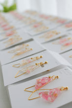 Triangular Floral Earrings With Someiyoshino  #S014