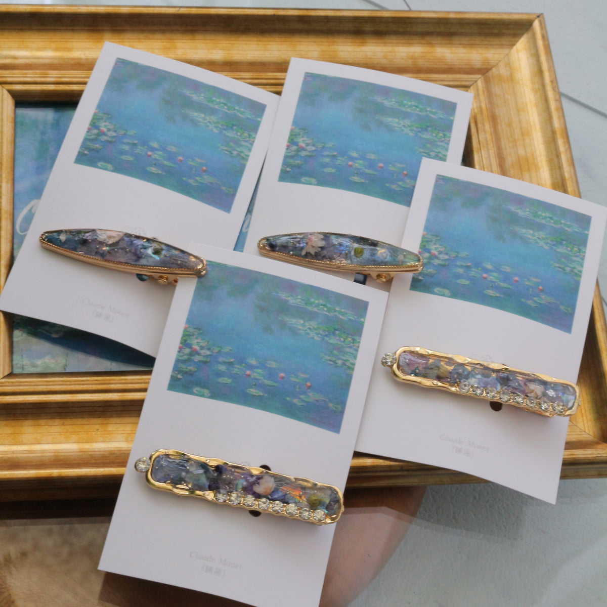 Monet's Inspired Hair Clip No.2 - 睡蓮