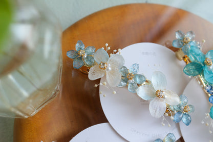 Hydrangea Hair Barrette No.38