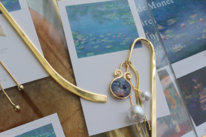 Monet Inspired Flower Book Mark睡蓮 No.2