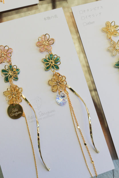 Oshikatsu Hydrangea Earrings No.3 ピアスorイヤリング