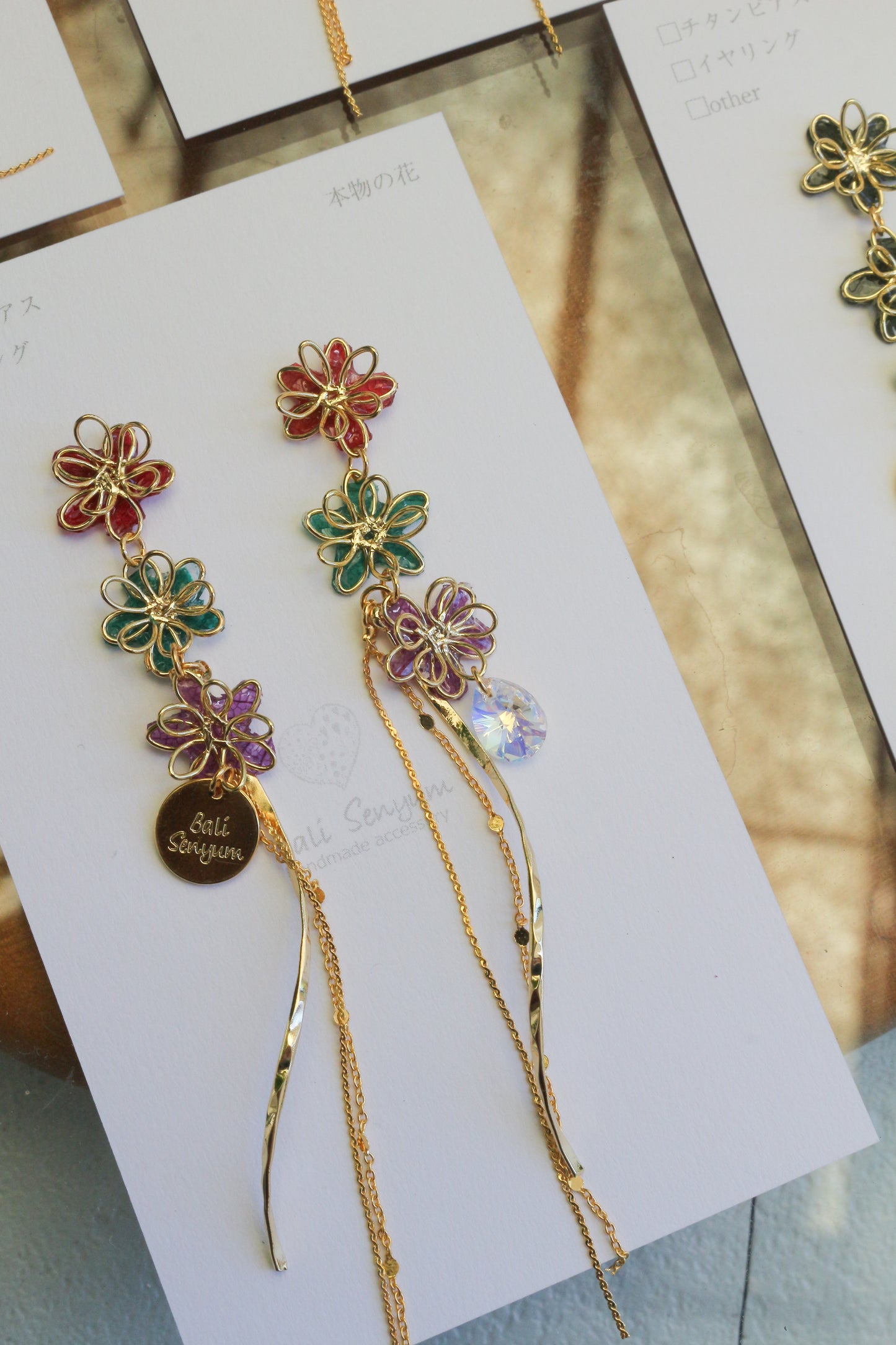 Oshikatsu Hydrangea Earrings No.3 ピアスorイヤリング