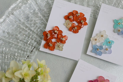 En Flower Earring 円と縁- ピアス or イヤリング　No.2
