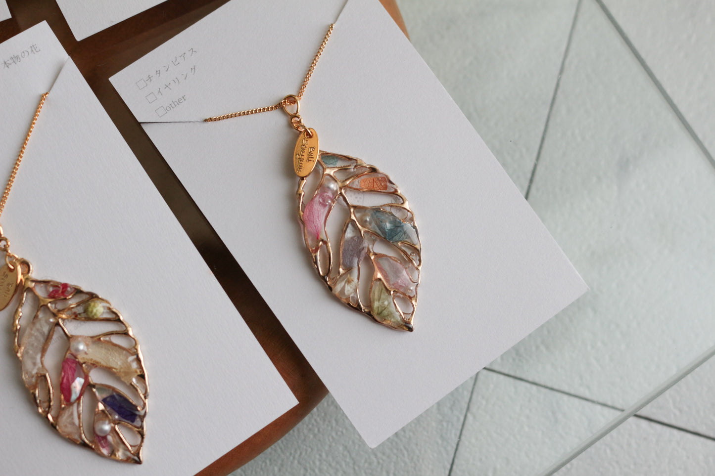 Leaf Necklace 60cm  No.14