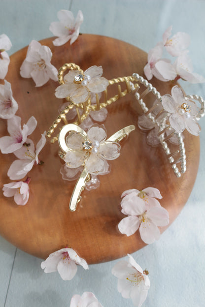 Someiyoshino Sakura Hair Clip - White #S010