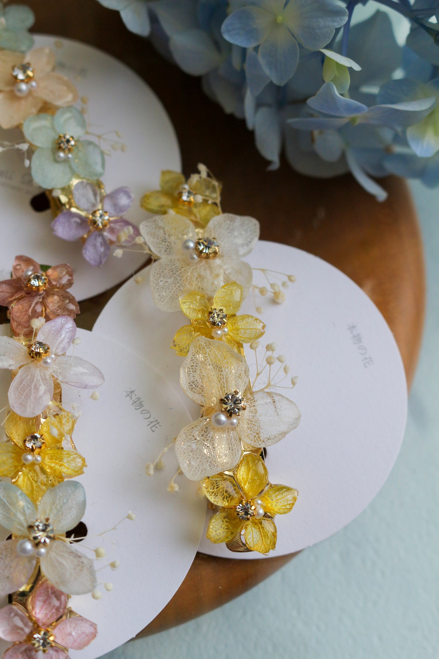 Hydrangea Hair Barrette No.30