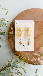 Real "Ajisai" Hydrangea Earring - Warm Color