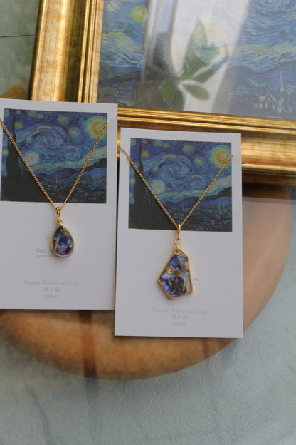 Gogh's The Starry Night Inspired Necklace - 星月夜
