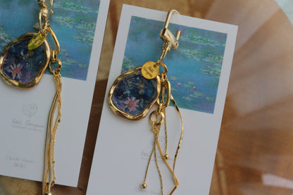 Monet Inspired Flower Bag Charm No.3 睡蓮