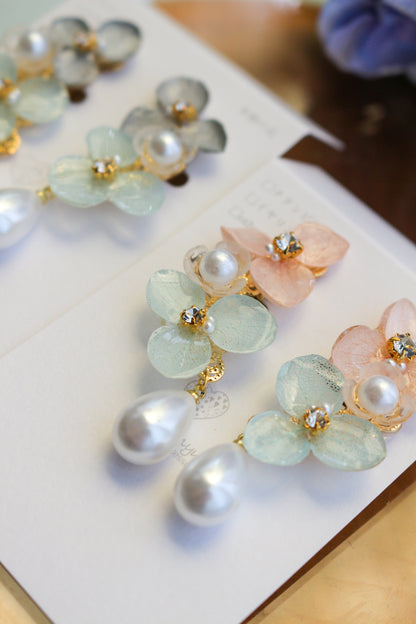 Hydrangea Path Earrings No.1 イヤリング　Clip-on