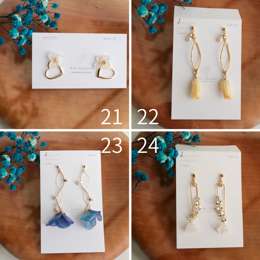 Limited Item Fes Earrings - チタンピアス Titanium Pierce  No.21〜24